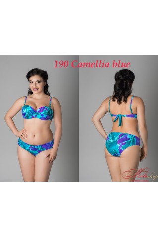 Яркий купальник для пышных форм Marina 190 Camelia Blue